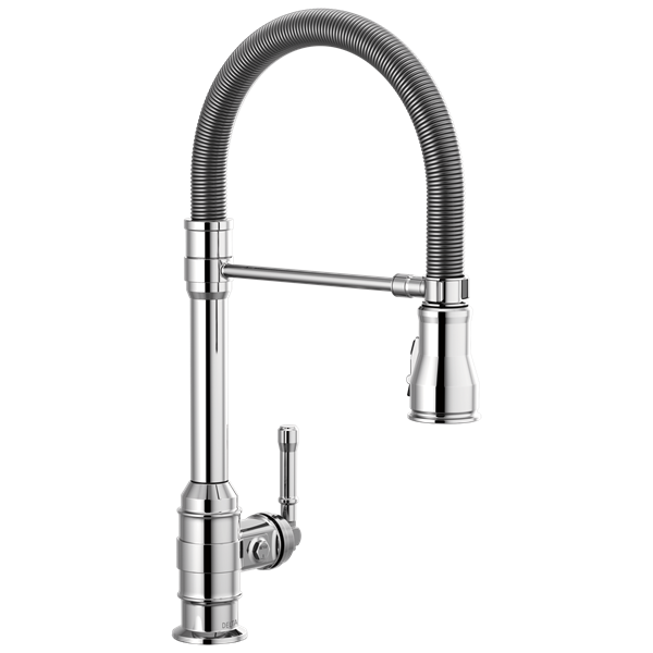 Delta - Broderick Single Handle Pull-Down Kitchen Faucet With Spring Spout