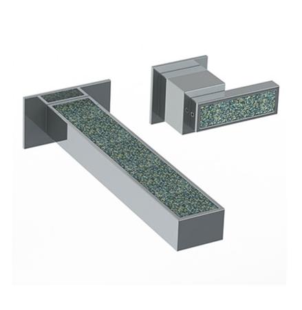 Watermark - Jem Wall Mounted 2 Hole Lavatory Set With 7 1/8 Inch CTC Spout