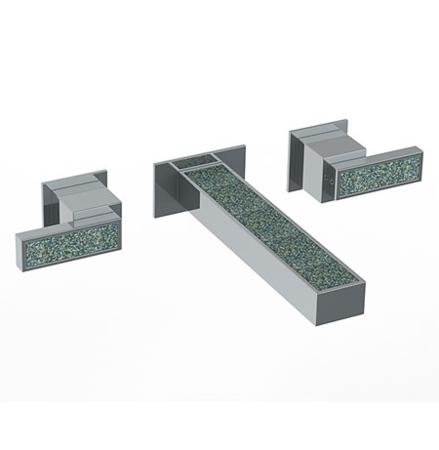 Watermark - Jem Wall Mounted 3 Hole Lavatory Set With 7 1/8 Inch CTC Spout