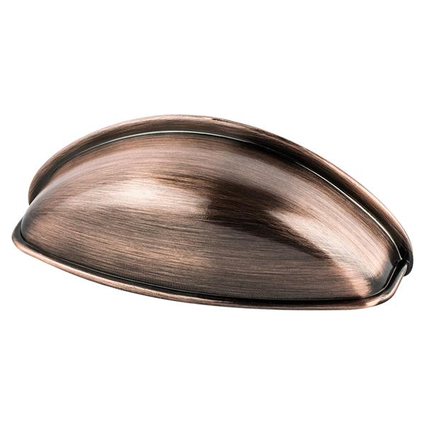 Berenson - Euro Moderno 64mm CC Brushed Antique Copper Cup Pull
