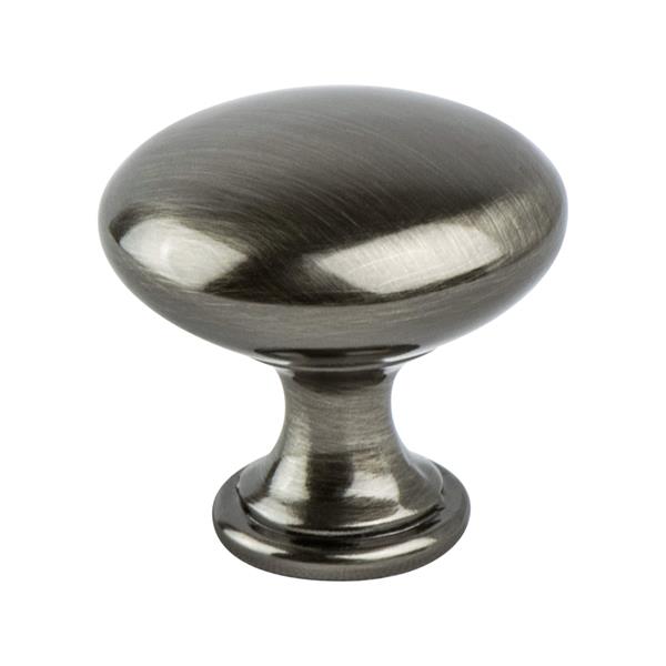 Berenson - Euro Moderno Brushed Black Nickel Knob