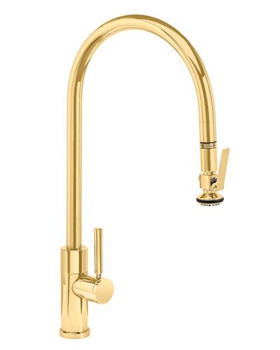 Waterstone - Modern Extended Reach Plp Pulldown Faucet - Lever Sprayer