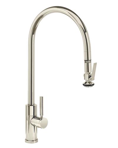 Waterstone - Modern Extended Reach Plp Pulldown Faucet - Lever Sprayer