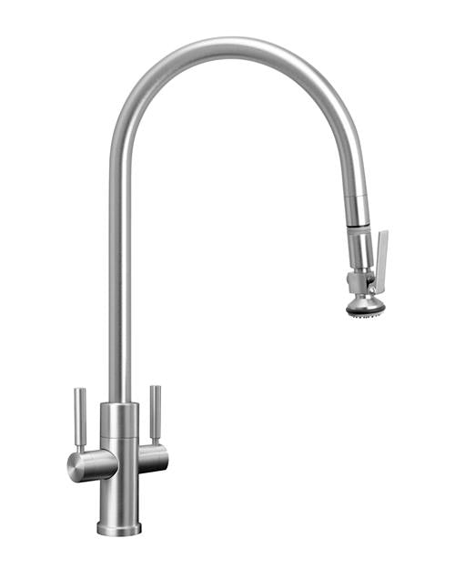 Waterstone - Modern Extended Reach 2 Handle Plp Pulldown Faucet - Lever Sprayer