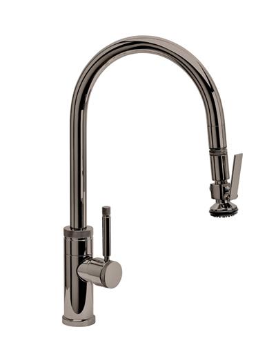 Waterstone - Industrial Plp Pulldown Faucet - Lever Sprayer - Angled Spout