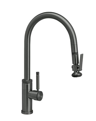 Waterstone - Industrial Plp Pulldown Faucet - Lever Sprayer - Angled Spout