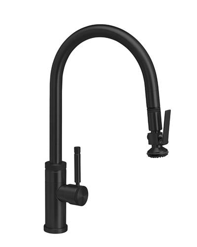 Waterstone - Industrial Plp Pulldown Faucet - Lever Sprayer - Angled Spout