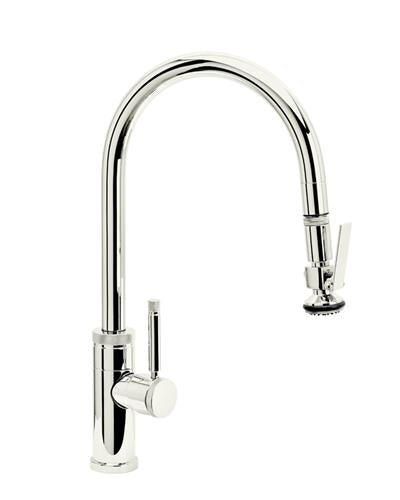 Waterstone - Industrial Plp Pulldown Faucet - Lever Sprayer - Angled Spout
