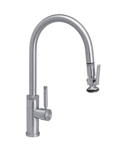Waterstone - Industrial Plp Pulldown Faucet - Lever Sprayer - Angled Spout