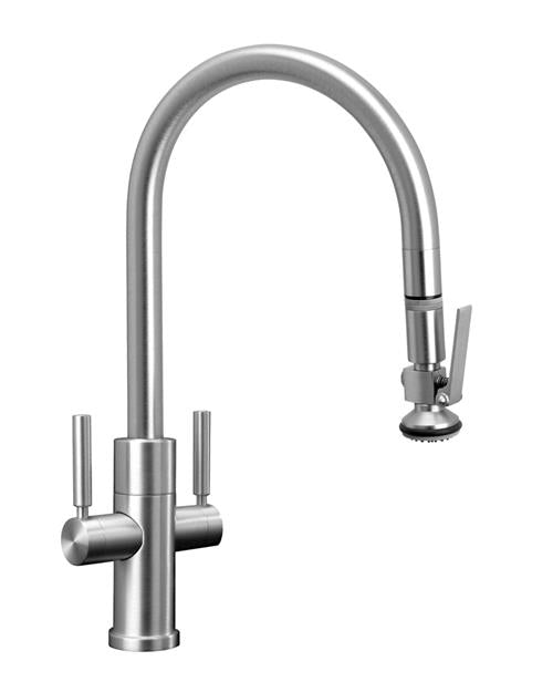 Waterstone - Modern 2 Handle Plp Pulldown Faucet - Lever Sprayer