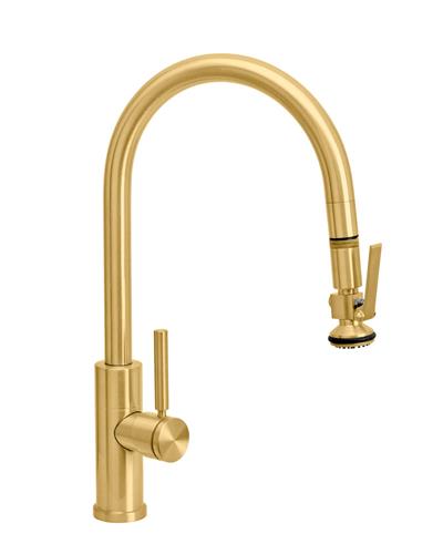 Waterstone - Modern Plp Pulldown Faucet - Lever Sprayer - Angled Spout