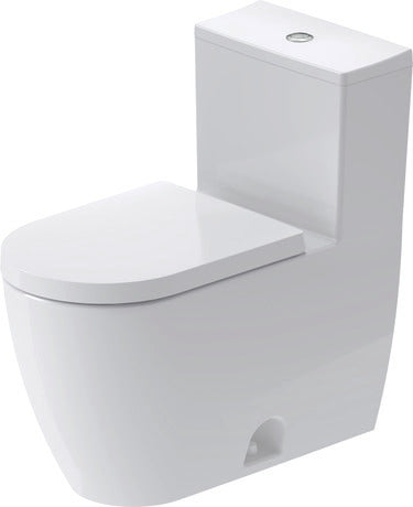 Duravit - Bento Starck Box 1.32/0.92 GPF Dual Flush Rimless Elongated One Piece Toilet