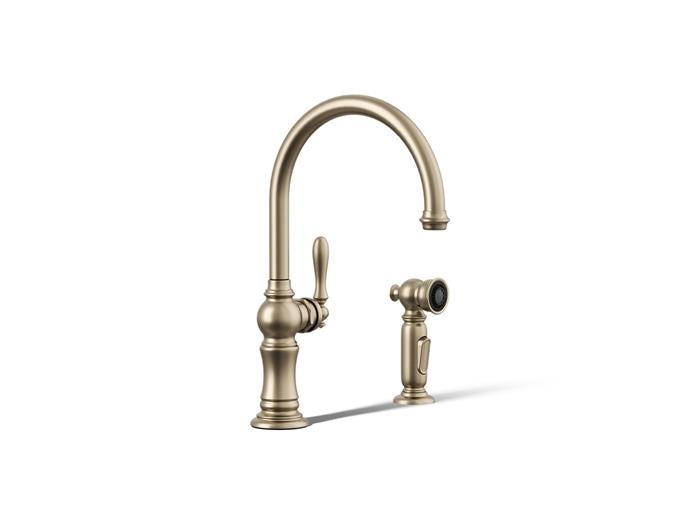 Kohler - Artifacts Single-Handle Kitchen Sink Faucet With Two-Function Sprayhead