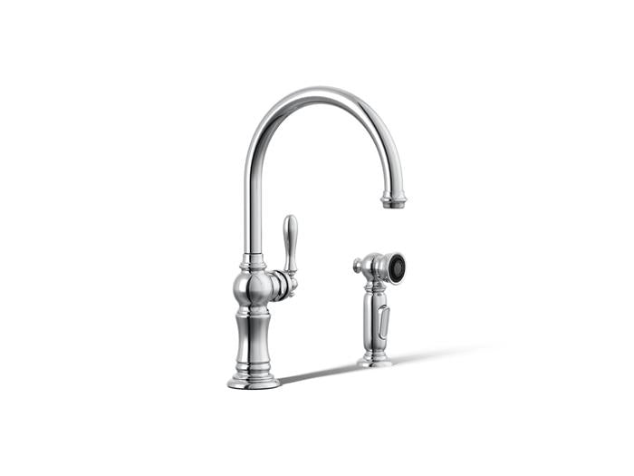 Kohler - Artifacts Single-Handle Kitchen Sink Faucet With Two-Function Sprayhead