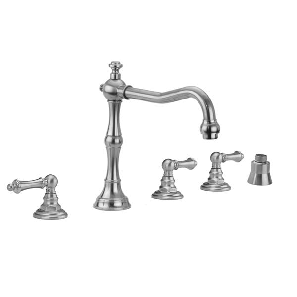 Jaclo - Roaring 20's Roman Tub Set with Ball Lever Handles and Straight Handshower