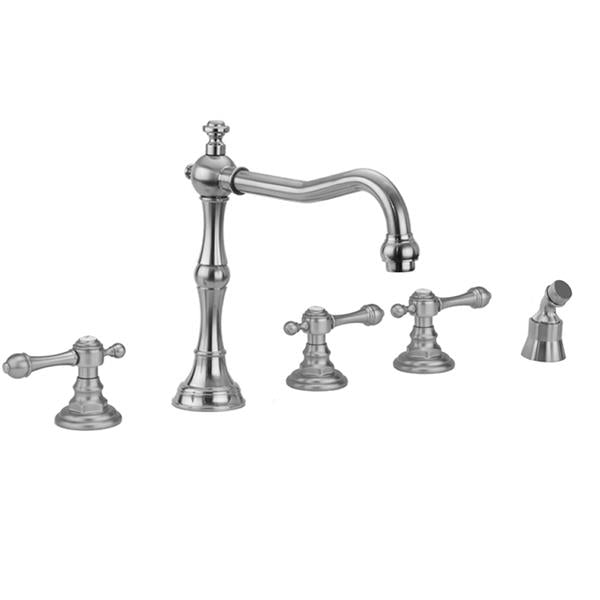 Jaclo - Roaring 20's Roman Tub Set with Majesty Lever Handles and Angled Handshower