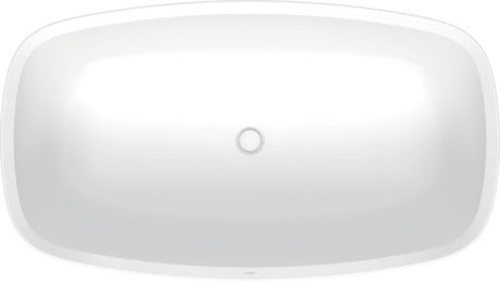 Duravit - Aurena 63" x 35 3/8" Oval Freestanding Bathtub in Matte White Acrylic