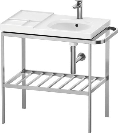 Duravit - Aurena 30 7/8" x 31 5/8" Console in Brushed Stainless Steel