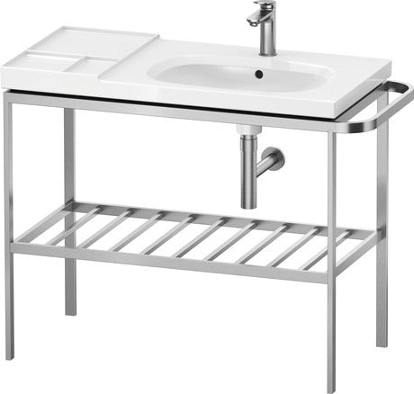 Duravit - Aurena 38 3/4" x 31 5/8" Console in Brushed Stainless Steel