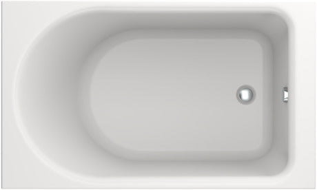 Duravit - D-Neo 60" x 36" Rectangular Drop In Bathtub in White Acrylic