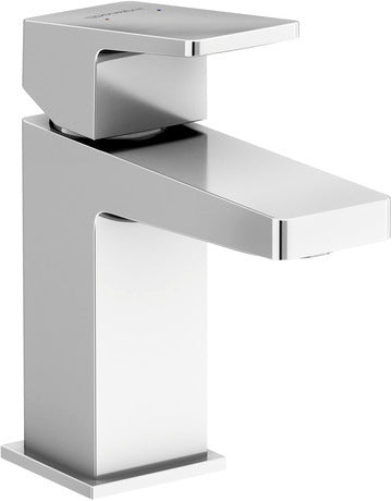 Duravit - DuraSquare 5 3/4" Single Hole Bathroom Sink Faucet, Drain Included