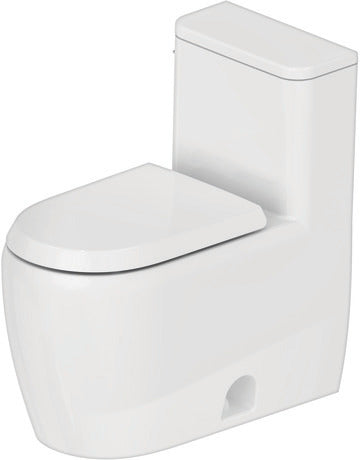 Duravit - Qatego 1.28 GPF Single Flush Rimless Elongated ADA Compliant One Piece Toilet