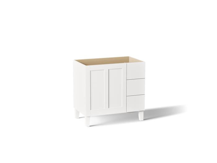 Kohler - Poplin Vanity, 36 1 Door 3 Dwr Rgt Leg