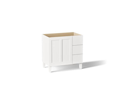 Kohler - Poplin Vanity, 36 1 Door 3 Dwr Rgt Leg