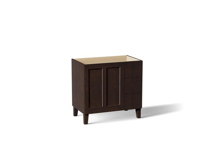 Kohler - Poplin Vanity, 36 1 Door 3 Dwr Rgt Leg