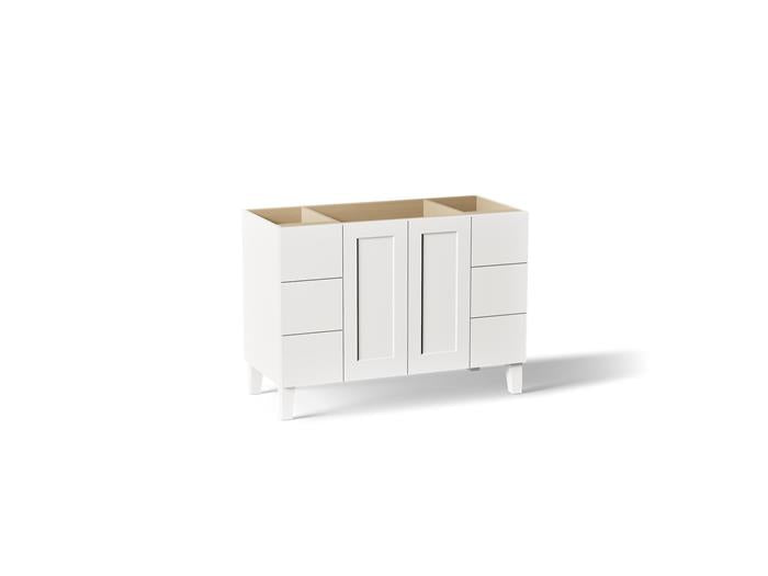Kohler - Poplin Vanity, 48 2 Door 6 Dwr Legs