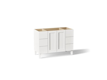 Kohler - Poplin Vanity, 48 2 Door 6 Dwr Legs