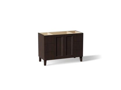 Kohler - Poplin Vanity, 48 2 Door 6 Dwr Legs