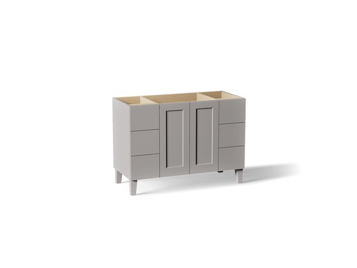 Kohler - Poplin Vanity, 48 2 Door 6 Dwr Legs