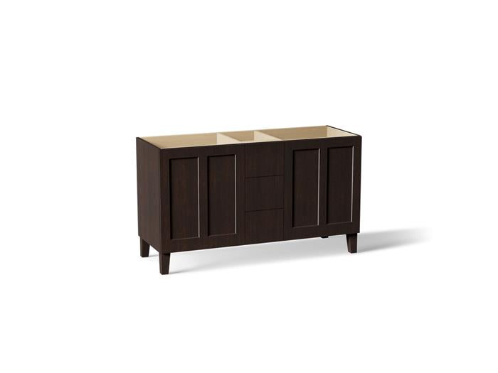 Kohler - Poplin Vanity, 60 2 Door 3 Dwr Legs