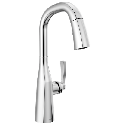 Delta - Stryke Single Handle Pull-Down Bar/Prep Faucet