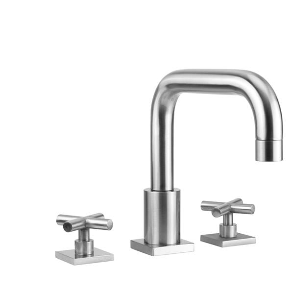 Jaclo - Contempo Downtown Roman Tub Set with Hub Base Cross Handles and Square Escutcheons