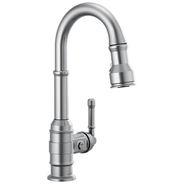 Delta - Broderick Single Handle Pull-Down Bar/Prep Faucet