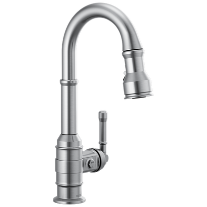 Delta - Broderick Single Handle Pull-Down Bar/Prep Faucet