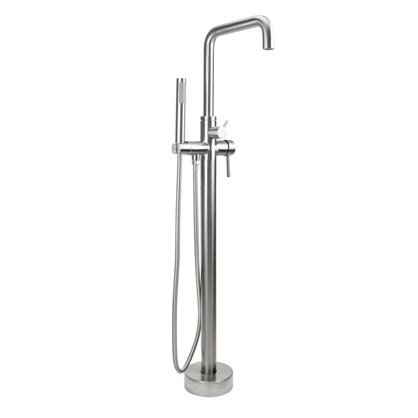 Jaclo - Downtown Contempo Freestanding Tub Filler with Handshower & Handshower Hose