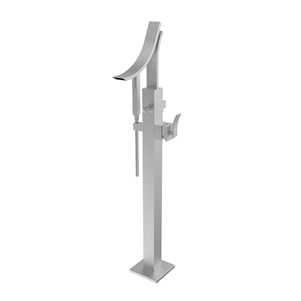 Santec - Ava Trim - Floor Mount Tub Filler With Hand Shower