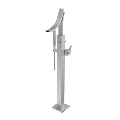 Santec - Ava Trim - Floor Mount Tub Filler With Hand Shower