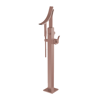 Santec - Ava Trim - Floor Mount Tub Filler With Hand Shower