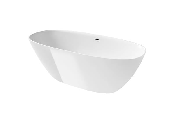 Roca Bath - Ariane Freestanding Stonex Oval Bathtub - White