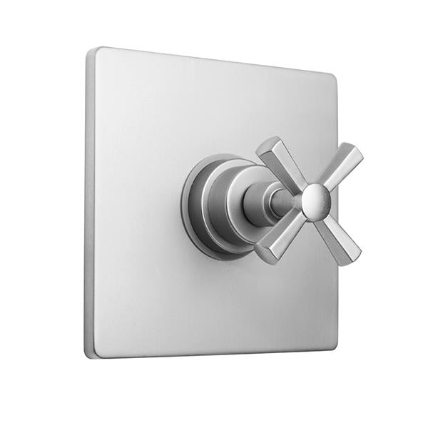 Jaclo - Square Plate with Hex Cross Trim for Pressure Balance Cycling Valve (J-CSV)