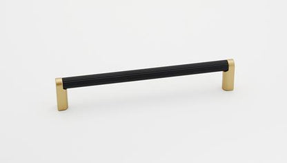 Alno - 6 Inch Pull Ribbed Bar