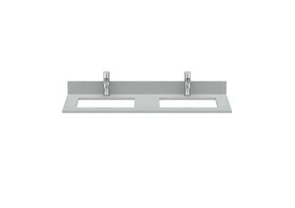 Roca Bath - Maris Quartzstone Countertop For Undermount Sink, Double