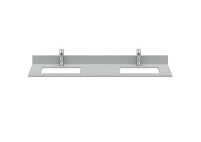Roca Bath - Maris Quartzstone Countertop For Undermount Sink, Double