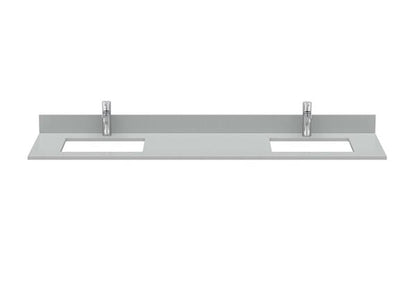 Roca Bath - Maris Quartzstone Countertop For Undermount Sink, Double