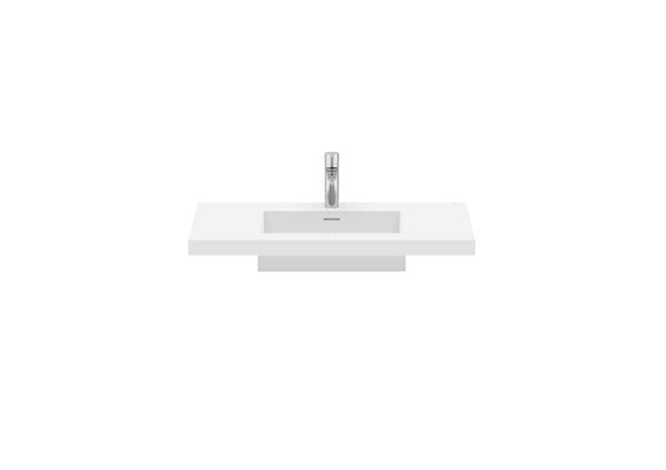 Roca Bath - Maris Solid Surface Top With Washbasin - White
