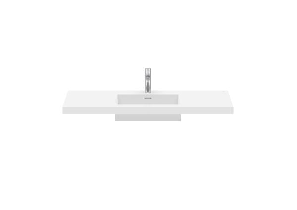 Roca Bath - Maris Solid Surface Top With Washbasin, Single - White